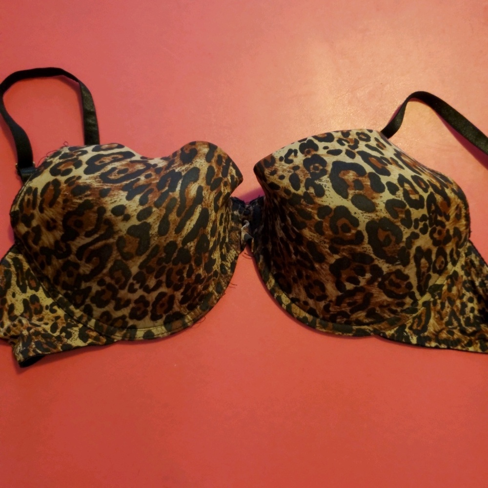 Animal print bra